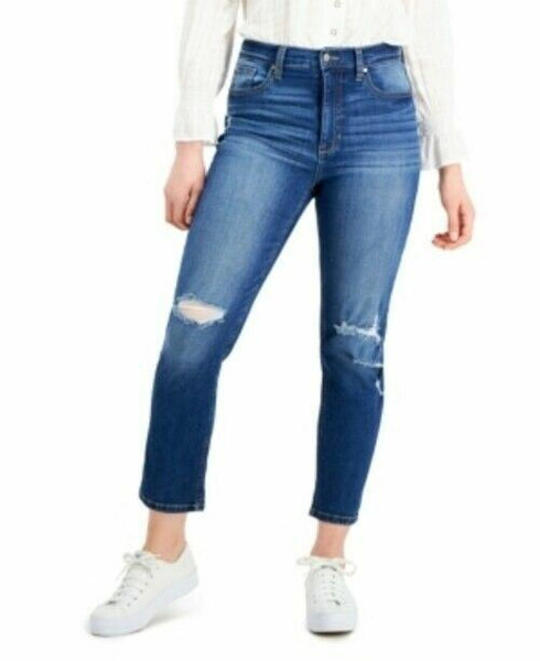 Celebrity Pink Junior’s High Rise Distressed Slim Straight Jeans Size 5